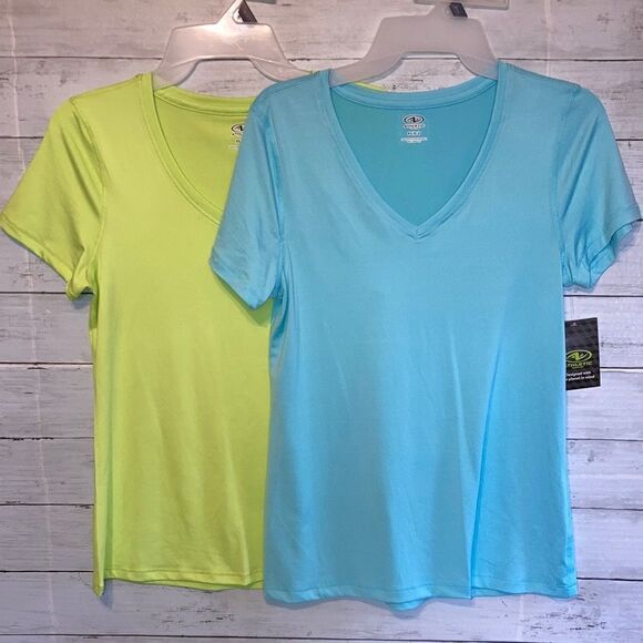 Women’s Short Sleeve Lightweight Active Workout T Shirts 2-Pack Size XS - Picture 1 of 7